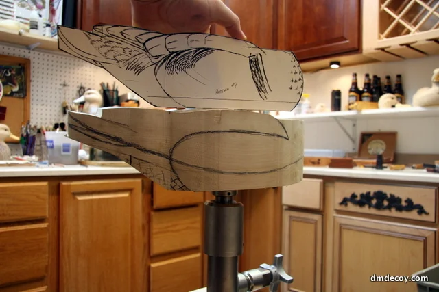 Rough carving the body