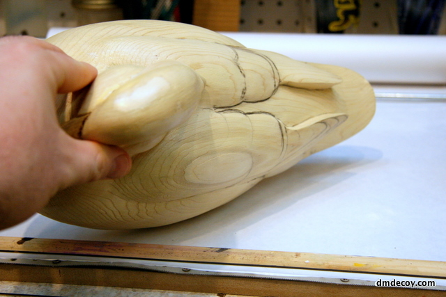 Finish carving